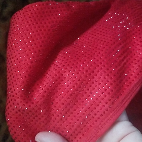 Red heeled over knee boot - Picture 4 of 10